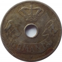 Romania coin 10 Bani - Carol I (1905 - 1906) obverse obverse of 10 Bani - Carol I (1905 - 1906) coin with KM# 32 from Romania. Inscription: ROMANIA J