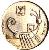 obverse of 1 Agora - Israel's 40th Anniversary (1988) coin with KM# 193 from Israel. Inscription: ISRAEL ישראל إسرائيل