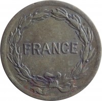 France coin 2 Francs (1944) obverse obverse of 2 Francs (1944) coin with KM# 905 from France. Inscription: FRANCE