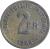 reverse of 2 Francs (1944) coin with KM# 905 from France. Inscription: LIBERTE-EGALITE-FRATERNITE 2FR · 1944 ·