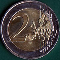 reverse of 2 Euro - Unesco World Heritage Site: pre-historic temples of Skorba (2020) coin from Malta. Inscription: 2 EURO LL