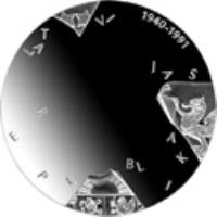 Latvia coin 1 Lats - Foreign Rulers (2007) obverse obverse of 1 Lats - Foreign Rulers (2007) coin with KM# 87 from Latvia. Inscription: 1940-1991 LATVIJAS REPUBLIKA