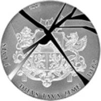 Latvia coin 1 Lats - Foreign Rulers (2007) reverse reverse of 1 Lats - Foreign Rulers (2007) coin with KM# 87 from Latvia. Inscription: 1 LATS 2007 DIEVS TAVA ZEME DEG!
