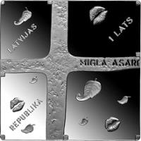 Latvia coin 1 Lats - Aleksandrs Caks 1901-1950 (2011) obverse obverse of 1 Lats - Aleksandrs Caks 1901-1950 (2011) coin with KM# 120 from Latvia. Inscription: ALEKSANDRS ČAKS 1901-1950