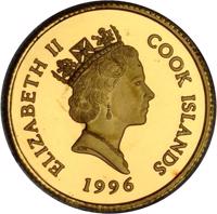 Cook Islands coin 25 Dollars - Elizabeth II - Olympic National Park (1996) obverse obverse of 25 Dollars - Elizabeth II - Olympic National Park (1996) coin with KM# 291 from Cook Islands. Inscription: ELIZABETH II COOK ISLANDS 1996
