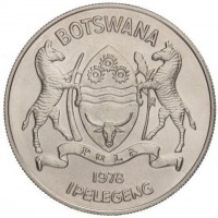 KM# 12 BOTSWANA1978IPELEGENG.
