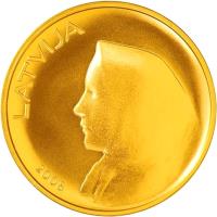 Latvia coin 20 Lati - Coin of Latvia (2008) obverse obverse of 20 Lati - Coin of Latvia (2008) coin with KM# 96 from Latvia. Inscription: LATVIJA 2008