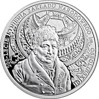 Poland coin 10 Złotych - 200th Anniversary of the Ossoliński National Institute (2017) reverse reverse of 10 Złotych - 200th Anniversary of the Ossoliński National Institute (2017) coin with Y# 981 from Poland. Inscription: 200-LECIE ISTNIENIA ZAKŁADU NARODOWEGO im. OSSOLIŃSKICH R