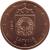 obverse of 5 Euro Cent (2014 - 2015) coin with KM# 152 from Latvia. Inscription: 2014 LATVIJA
