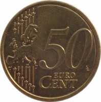 Latvia coin 50 Euro Cent (2014 - 2015) reverse reverse of 50 Euro Cent (2014 - 2015) coin with KM# 155 from Latvia. Inscription: 50 EURO CENT LL