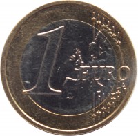 Latvia coin 1 Euro (2014 - 2016) reverse reverse of 1 Euro (2014 - 2016) coin with KM# 156 from Latvia. Inscription: 1 EURO LL