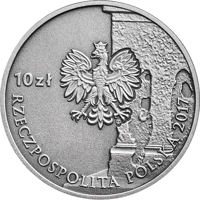 Poland coin 10 Złotych - The Wola and Ochota Massacres (2017) obverse obverse of 10 Złotych - The Wola and Ochota Massacres (2017) coin with Y# 983 from Poland. Inscription: 10 ZŁ mw RZECZPOSPOLITA POLSKA 2017