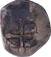 Mexico coin 2 Reales - Felipe V (1701 - 1728) reverse reverse of 2 Reales - Felipe V (1701 - 1728) coin with KM# 35 from Mexico.