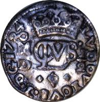 obverse of 1/2 Real - Luis I (1724) coin with KM# R25 from Mexico. Inscription: LVDOVICVS I D G