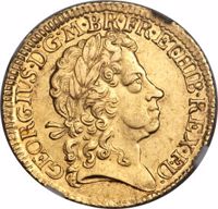 United Kingdom coin 1 Guinea - George I - 4'th Portrait (1716 - 1723) obverse obverse of 1 Guinea - George I - 4'th Portrait (1716 - 1723) coin with KM# 546 from United Kingdom. Inscription: GEORGIVS·D:G·M·BR·FR:E:T:HIB·REX·F·D·