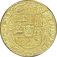 Mexico coin 8 Escudos - Felipe V (1702 - 1723) obverse obverse of 8 Escudos - Felipe V (1702 - 1723) coin with KM# R57 from Mexico. Inscription: PHILIPVS V DEI G