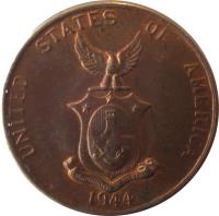 Philippines coin 1 Centavo - U.S. Administration (1937 - 1944) obverse obverse of 1 Centavo - U.S. Administration (1937 - 1944) coin with KM# 179 from Philippines. Inscription: UNITED STATES OF AMERICA S 1944
