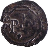 obverse of 1/2 Real - Felipe III (1607 - 1621) coin with KM# 21 from Mexico.