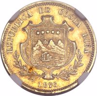 Costa Rica coin 2 Pesos (1876) obverse obverse of 2 Pesos (1876) coin with KM# 122 from Costa Rica. Inscription: REPUBLICA CENTRAL 1876