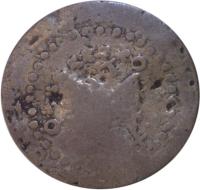 Mexico coin 1/2 Real - Fernando VII - Zacatecas Royalist Coinage (1810 - 1811) reverse reverse of 1/2 Real - Fernando VII - Zacatecas Royalist Coinage (1810 - 1811) coin with KM# 180 from Mexico.