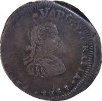 Mexico coin 1 Real - Fernando VII - Zacatecas Royalist Coinage (1811) obverse obverse of 1 Real - Fernando VII - Zacatecas Royalist Coinage (1811) coin with KM# 184 from Mexico.