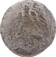 Mexico coin 4 Reales - Zacatecas Supreme National Congress (1813) obverse obverse of 4 Reales - Zacatecas Supreme National Congress (1813) coin with KM# 214 from Mexico. Inscription: VICE FERD. VII DEI GRATIA ET