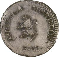 Mexico coin 1/2 Real - Oaxaca Insurgent Coinage (1812 - 1813) obverse obverse of 1/2 Real - Oaxaca Insurgent Coinage (1812 - 1813) coin with KM# 221 from Mexico. Inscription: PROVICIONAL DE OAXACA