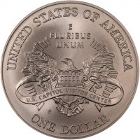 KM# 324 UNITED STATES OF AMERICAEPLURIBUSUNUMU. S. CAPITOL VISITOR CENTERONE DOLLARั.
