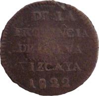 Mexico coin 1/8 Real (1821 - 1823) reverse reverse of 1/8 Real (1821 - 1823) coin with KM# 299 from Mexico. Inscription: DE LA PROVINCIA DE NUEVA VISCAYA