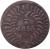 reverse of 1/4 Real (1855) coin with KM# 343 from Mexico.