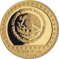 Mexico coin 1000 Pesos / 1 Onza - Jaguar (1992) obverse obverse of 1000 Pesos / 1 Onza - Jaguar (1992) coin with KM# 560 from Mexico. Inscription: ESTADOS UNIDOS MEXICANOS 1 ONZA DE ORO LEY 0.999
