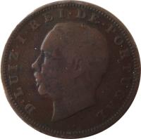 Portugal coin 20 Réis - Luíz I (1882 - 1886) obverse obverse of 20 Réis - Luíz I (1882 - 1886) coin with KM# 527 from Portugal. Inscription: D · LUIZ · I · REI · DE · PORTUGAL
