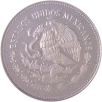 Mexico coin 100 Pesos - 1986 World Cup Soccer Games (1986) obverse obverse of 100 Pesos - 1986 World Cup Soccer Games (1986) coin with KM# 524 from Mexico. Inscription: ESTADOS UNIDOS MEXICANOS