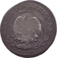 Mexico coin 10 Centavos (1863 - 1870) obverse obverse of 10 Centavos (1863 - 1870) coin with KM# 401 from Mexico. Inscription: REPUBLICA MEXICANA