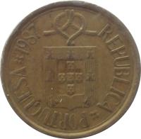 obverse of 10 Escudos (1986 - 2001) coin with KM# 633 from Portugal. Inscription: REPUBLICA PORTUGUESA 1998