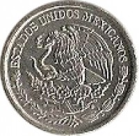 obverse of 10 Centavos - Smaller (2009 - 2015) coin with KM# 934 from Mexico. Inscription: ESTADOS UNIDOS MEXICANOS