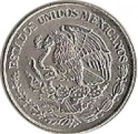 obverse of 50 Centavos - Smaller (2009 - 2015) coin with KM# 936 from Mexico. Inscription: ESTADOS UNIDOS MEXICANOS