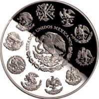 obverse of 5 Pesos / 1 Onza - Observatorio (2012) coin with KM# 947 from Mexico. Inscription: ESTADOS UNIDOS MEXICANOS