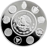 obverse of 5 Pesos - Historic Ibero-American coins (2010) coin with KM# 944 from Mexico. Inscription: ESTADOS UNIDOS AMERICANOS
