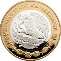 Mexico coin 100 Pesos - Second Empire coin (2012) obverse obverse of 100 Pesos - Second Empire coin (2012) coin with KM# 966 from Mexico. Inscription: ESTADOS UNIDOS MEXICANOS