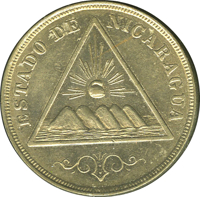 Nicaragua coin 5 Centavos (1898) obverse obverse of 5 Centavos (1898) coin with KM# 8 from Nicaragua. Inscription: ESTADO DE NICARAGUA
