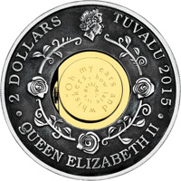 Tuvalu coin 2 Dollars - Elizabeth II - 150th Anniversary of Alice’s Adventures in Wonderland (2015) obverse obverse of 2 Dollars - Elizabeth II - 150th Anniversary of Alice’s Adventures in Wonderland (2015) coin with KM# 269 from Tuvalu. Inscription: 2 DOLLARS TUVALU 2015 IRB · QUEEN ELIZABETH II ·