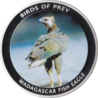 Malawi coin 10 Kwacha - Birds of Prey - Madagascar Fish Eagle (2010) reverse reverse of 10 Kwacha - Birds of Prey - Madagascar Fish Eagle (2010) coin from Malawi. Inscription: BIRDS OF PREY MADAGASCAR FISH EAGLE