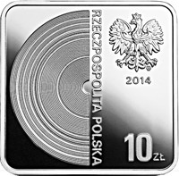 Poland coin 10 Złotych - Grzegorz Ciechowski (2014) obverse obverse of 10 Złotych - Grzegorz Ciechowski (2014) coin with Y# 918 from Poland. Inscription: RZECZPOSPOLITA POLSKA mw 2014 10 ZŁ