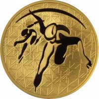 Russia coin 200 Rubles - Short Track Speed Skating (2010) reverse reverse of 200 Rubles - Short Track Speed Skating (2010) coin with Y# 1259 from Russia.
