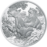 Austria coin 20 Euro - Prehistoric Life, Tertiary - Life on the ground (2014) reverse reverse of 20 Euro - Prehistoric Life, Tertiary - Life on the ground (2014) coin with KM# 3234 from Austria.