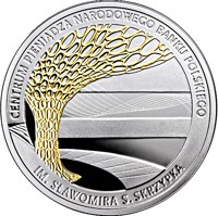 Poland coin 10 Złotych - NBP Money Centre in memory of Sławomir S. Skrzypek (2016) reverse reverse of 10 Złotych - NBP Money Centre in memory of Sławomir S. Skrzypek (2016) coin with Y# 953 from Poland. Inscription: CENTRUM PIENIĄDZA NARODOWEGO BANKU POLSKIEGO IM. SŁAWOMIRA S. SKRZYPKA