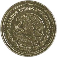 obverse of 1/20 Onza - Gold Bullion (2000 - 2009) coin with KM# 671 from Mexico. Inscription: ESTADOS UNIDOS MEXICANOS