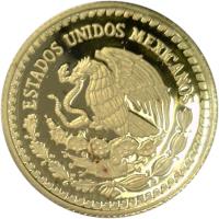 obverse of 1/10 Onza - Libertad Gold Bullion (2000 - 2011) coin with KM# 672 from Mexico. Inscription: ESTADOS UNIDOS MEXICANOS