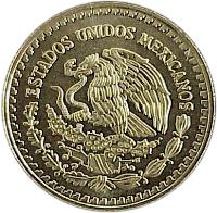 obverse of 1/4 Onza - Libertad Gold Bullion (2000 - 2009) coin with KM# 673 from Mexico. Inscription: ESTADOS UNIDOS MEXICANOS